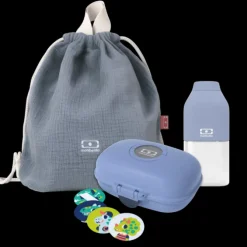 Set gou00fbter + sac u00e0 dos enfant bleu