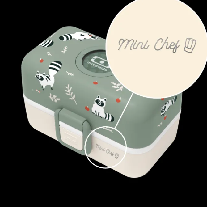 Set lunch box parent/enfant vert "Best Chef/Mini Chef"