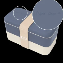 Set lunch box parent/enfant bleu