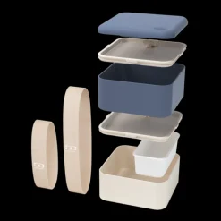 Set MB Square bleu Natural